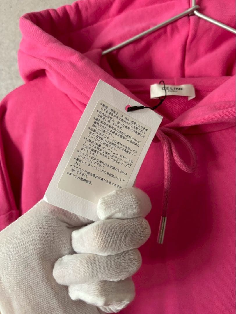 セリーヌ CELINE　ミニロゴルーズフーディー プルオーバー パーカー