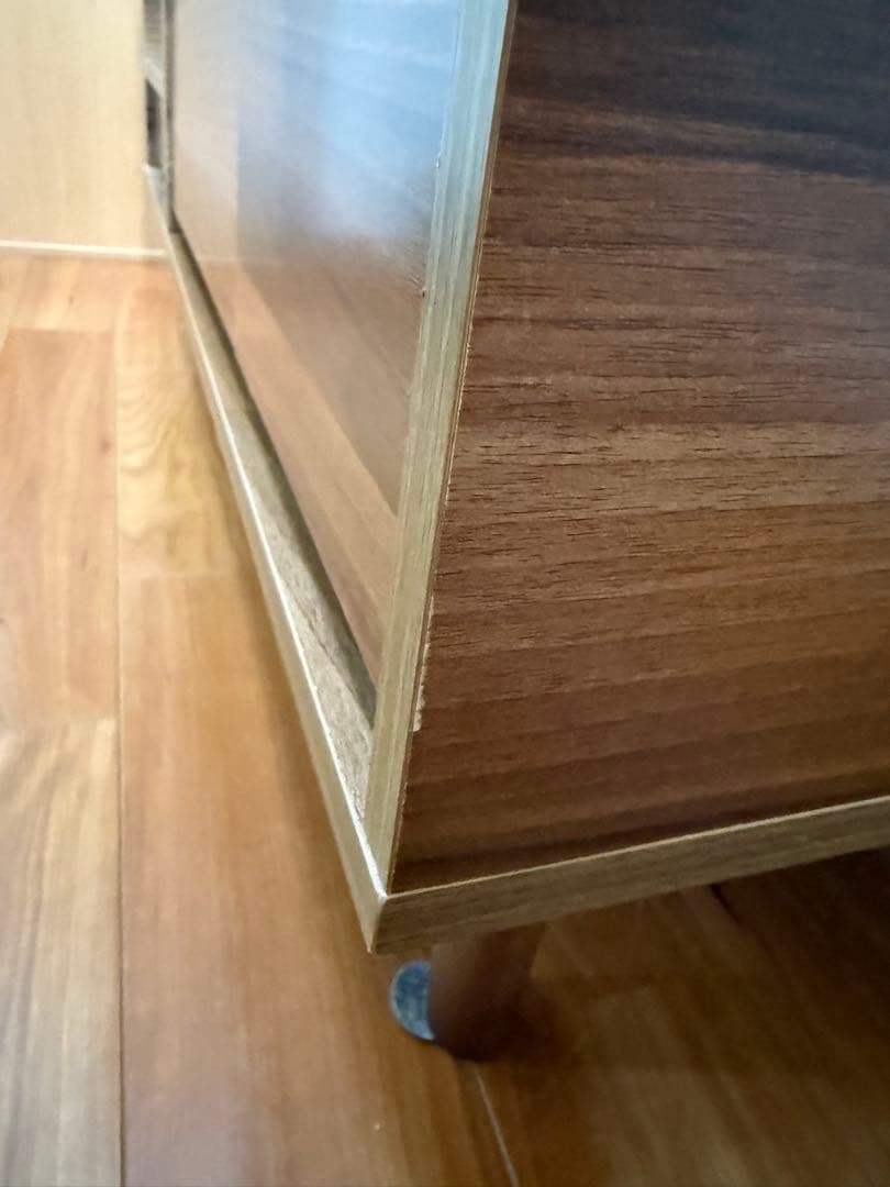 LOWYA 鏡台 ウッド調 ローテーブル ドレッサー 送料無料