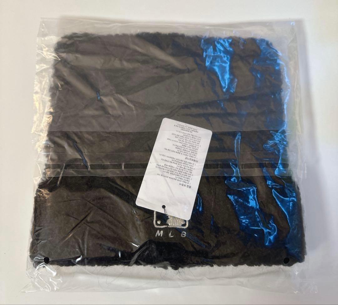 MLB 猫耳 ニット帽 ブラック カリナ 韓国限定 新品未使用 タグ付（紐なし）