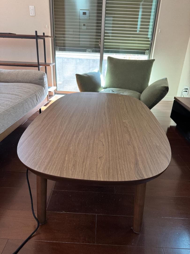 無印良品こたつにもなるローテーブル　大