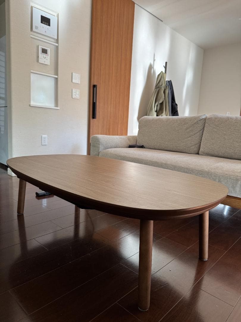 無印良品こたつにもなるローテーブル　大