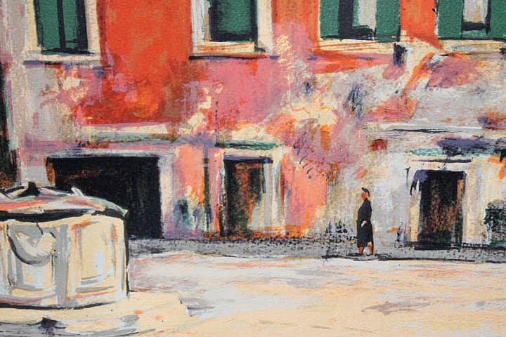 荻須高徳 【ラファエル広場】 リトグラフ