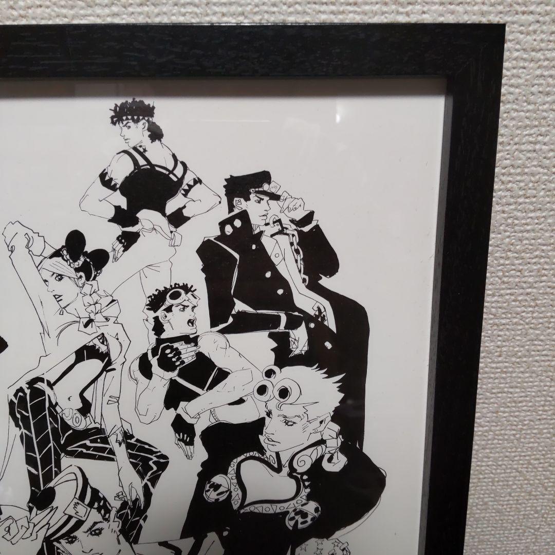 -JOJO展 冒険の波紋- ドローイングアート 複製原画　 歴代ジョジョ集合