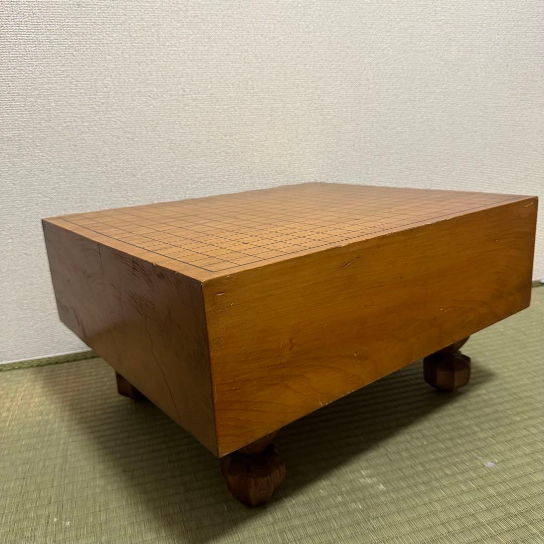 【最高級】　本榧 一枚板 足付囲碁盤　4.8寸　黄金色・年輪密・油分豊富
