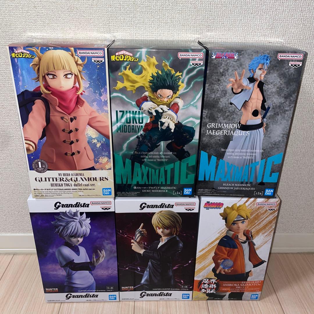 最新プライズフィギュアまとめ売り 6対セット キルア 緑谷出久 クラピカ 他