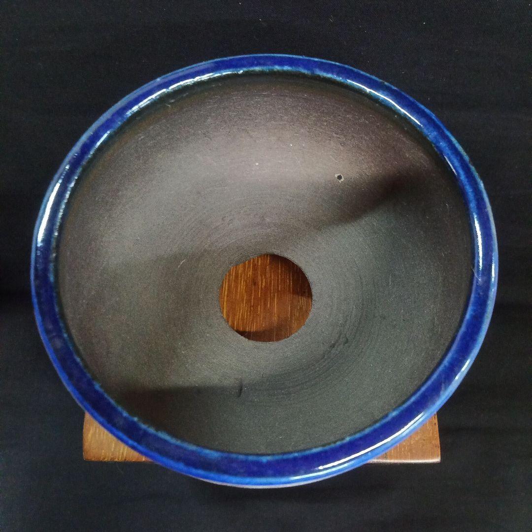 023.【 陶翠窯】 切立丸足付３号盆栽鉢/植木鉢