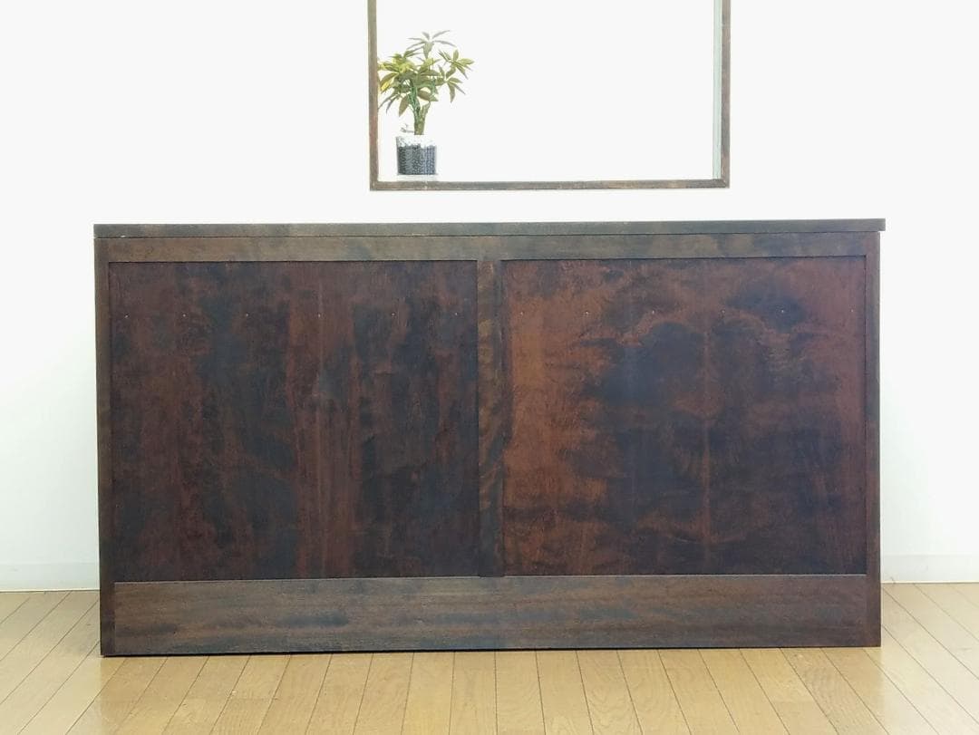 美品 松本民芸家具 キャビネット サイドボード 収納棚 幅146cm