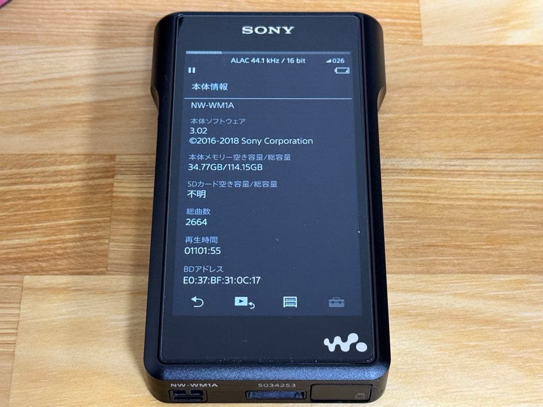 SONY ウォークマン NW-WM1A フラッグシップ 動作確認済み