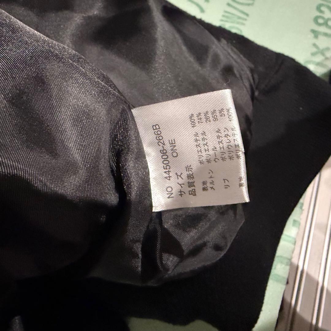 NO ID BLACK ファーフーディー　メンズ　ブラック