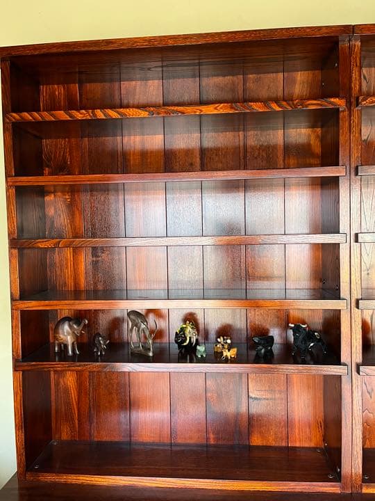 欅漆塗り　飾り棚　①