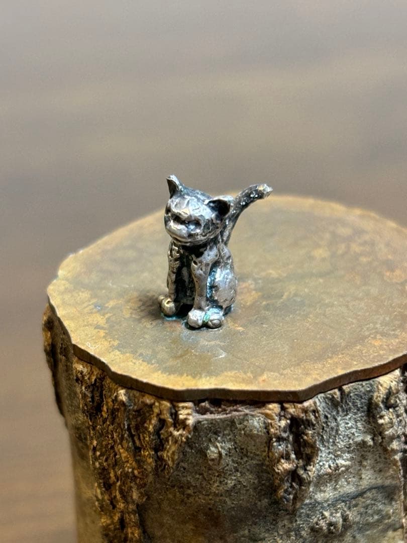 アトリエpuchuco 猫　シルバー　からくり仕掛け