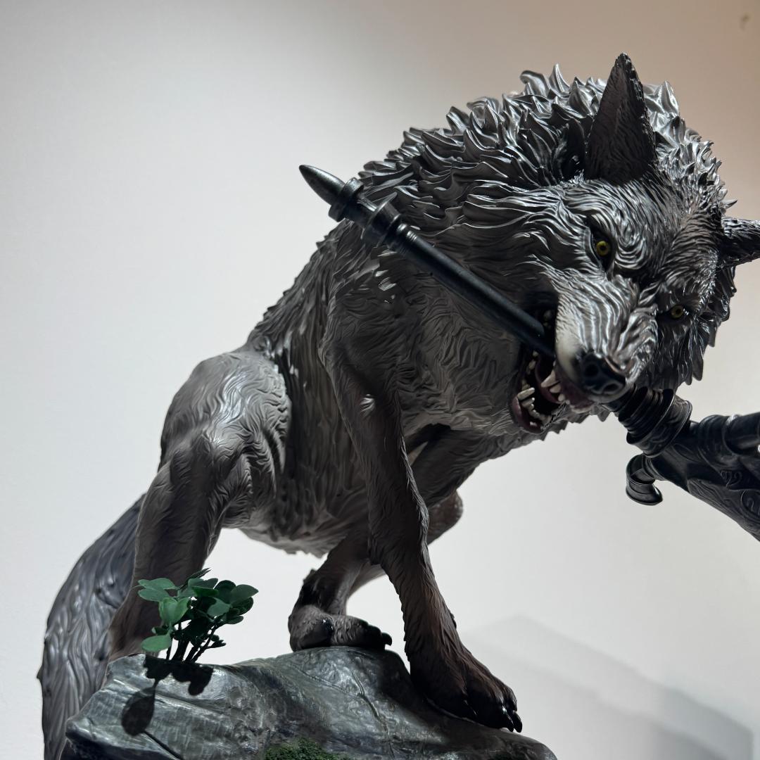 ダークソウル/ 灰色の大狼シフ スタチュー シリアルナンバー 未開封