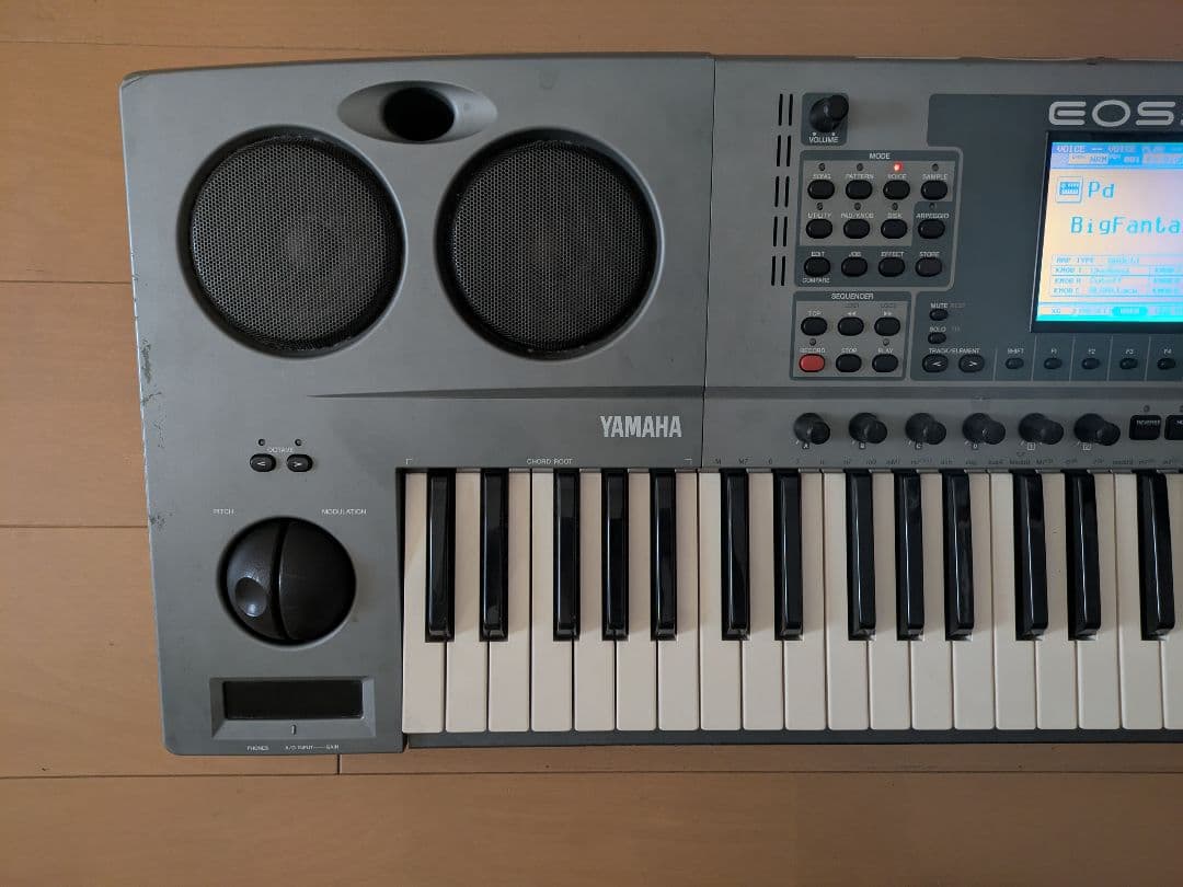 ヤマハ　シンセサイザー　EOS B2000　テストモード基本動作確認