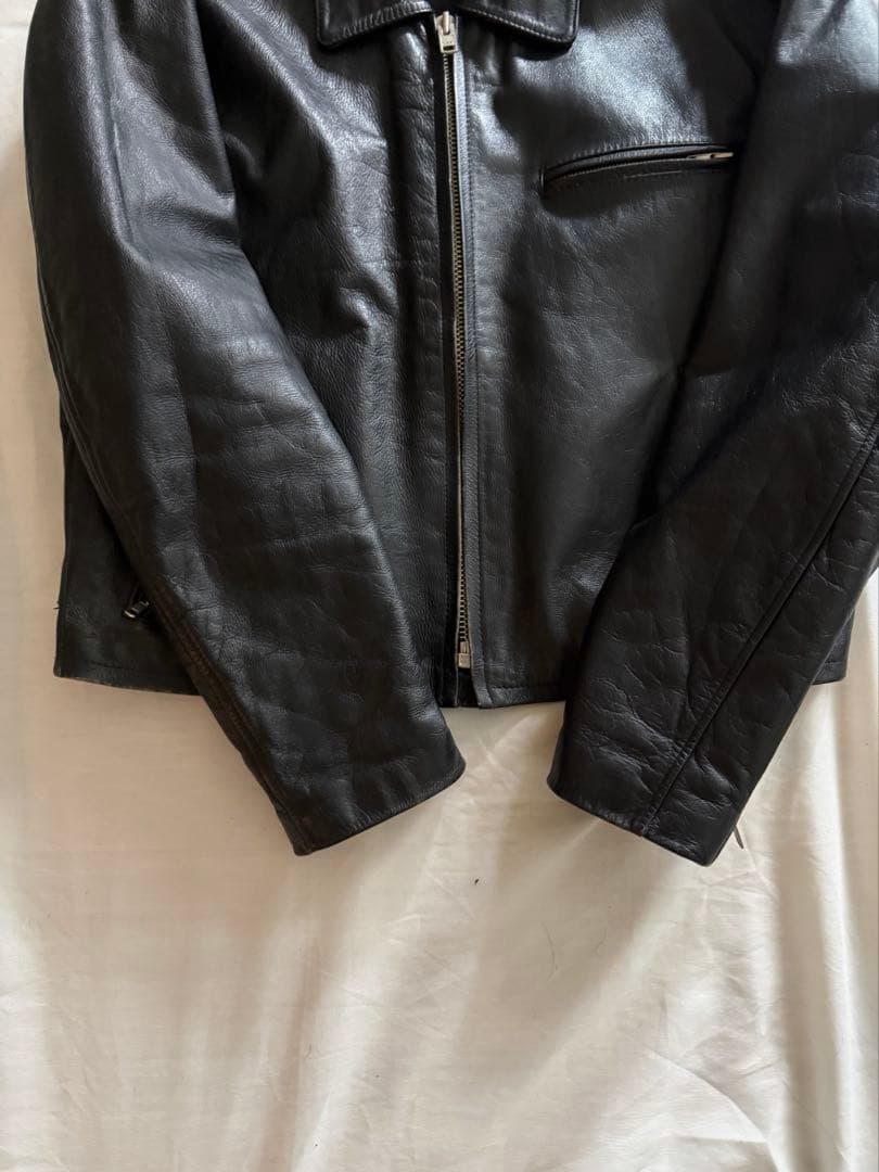 ジャケット・アウター 90s single biker jacket cow leather L