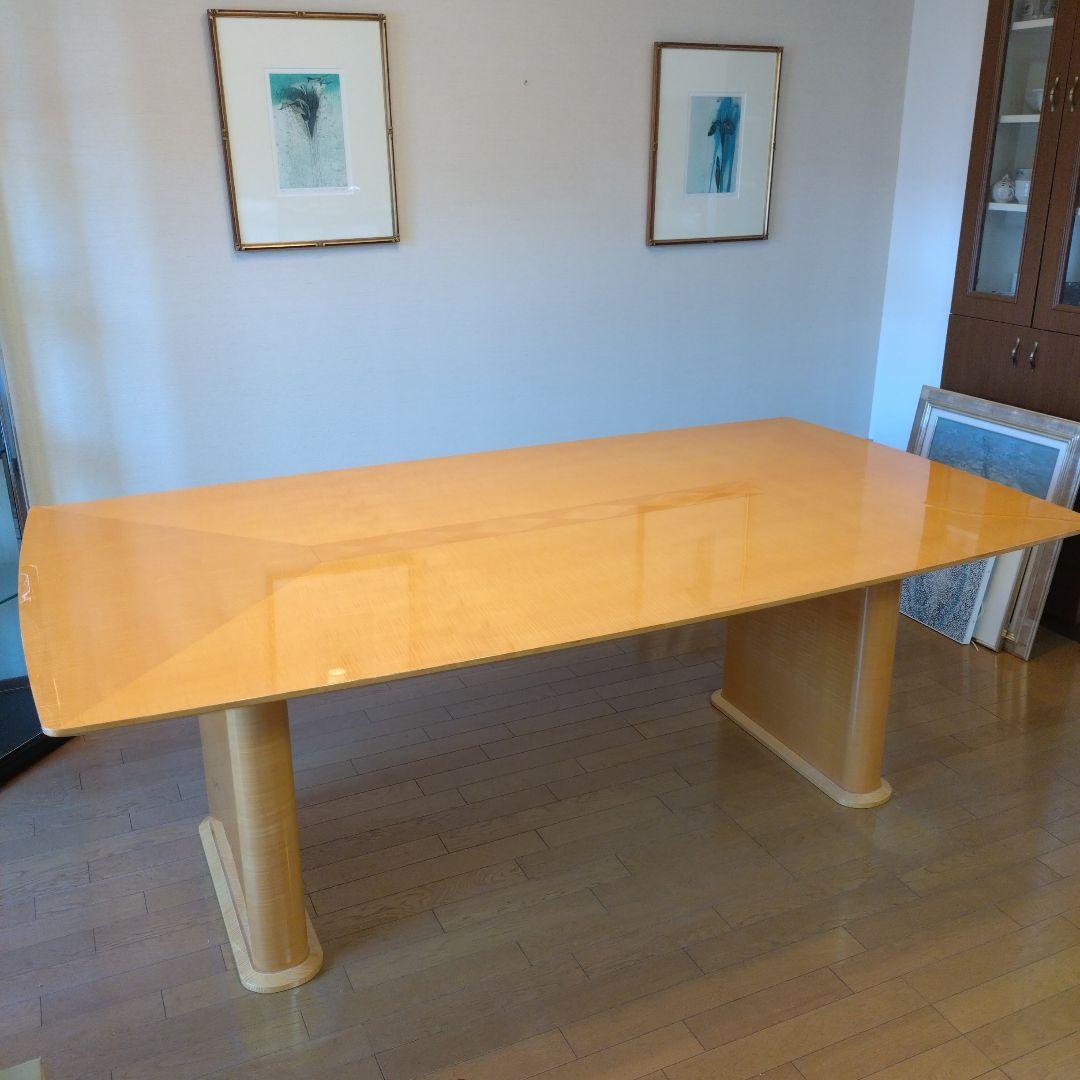 松創 ダイニングテーブル 6人掛け シカモアメープル 大塚家具 大型 W200㎝