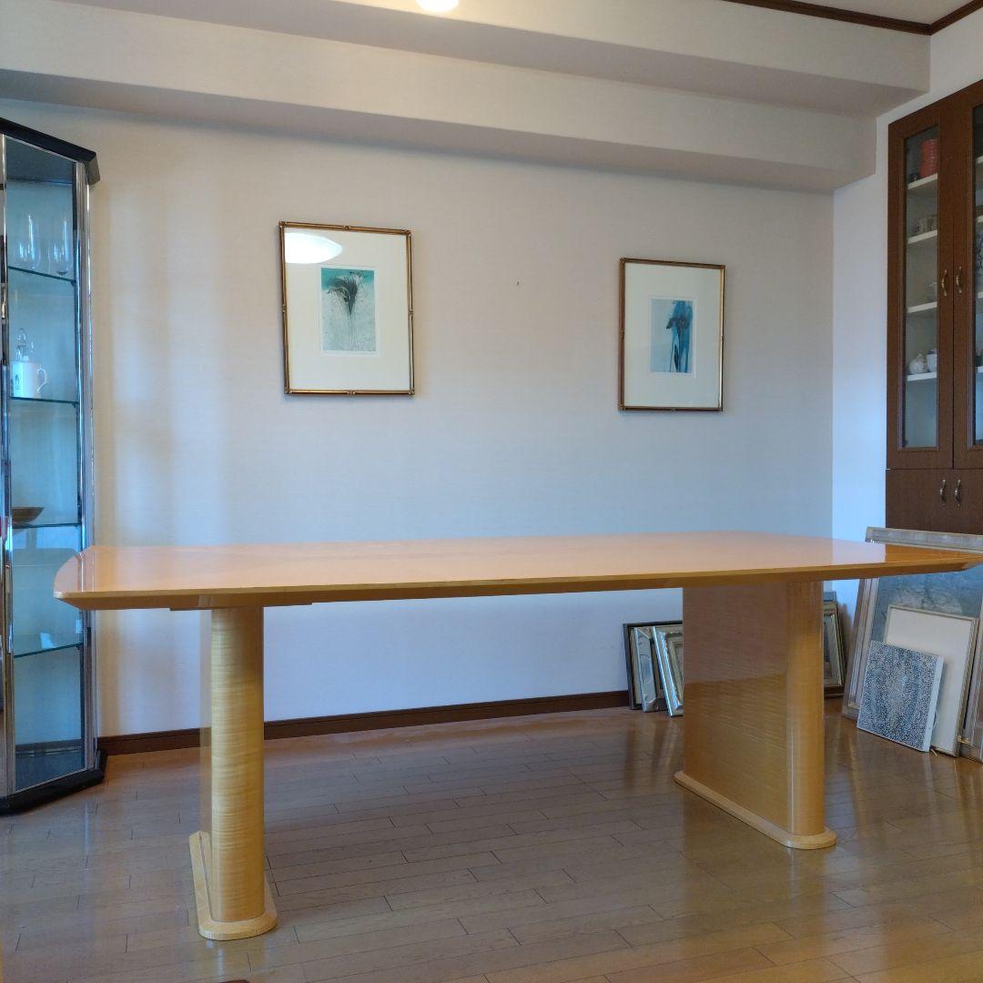 松創 ダイニングテーブル 6人掛け シカモアメープル 大塚家具 大型 W200㎝