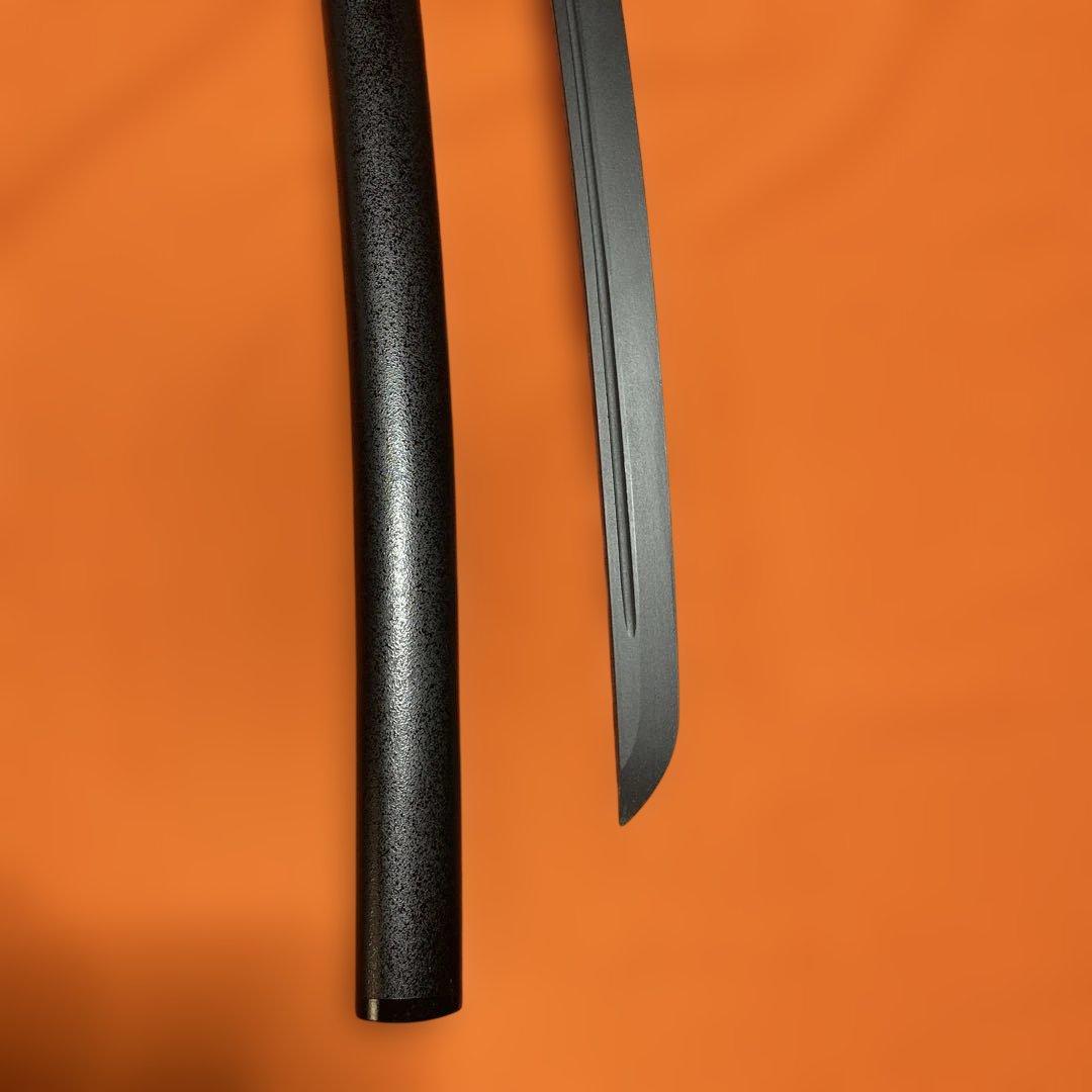 高級軽量模造刀 茶柄 海鼠透し金鍔 飾り栗形黒梨地鞘