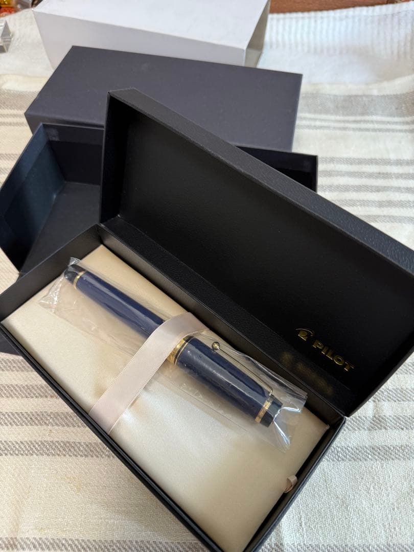 パイロット万年筆、漆、カスタム紺青、30サイズペン先 万年筆