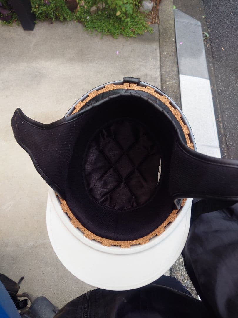 Kawasaki 半帽ヘルメット 黒・紫