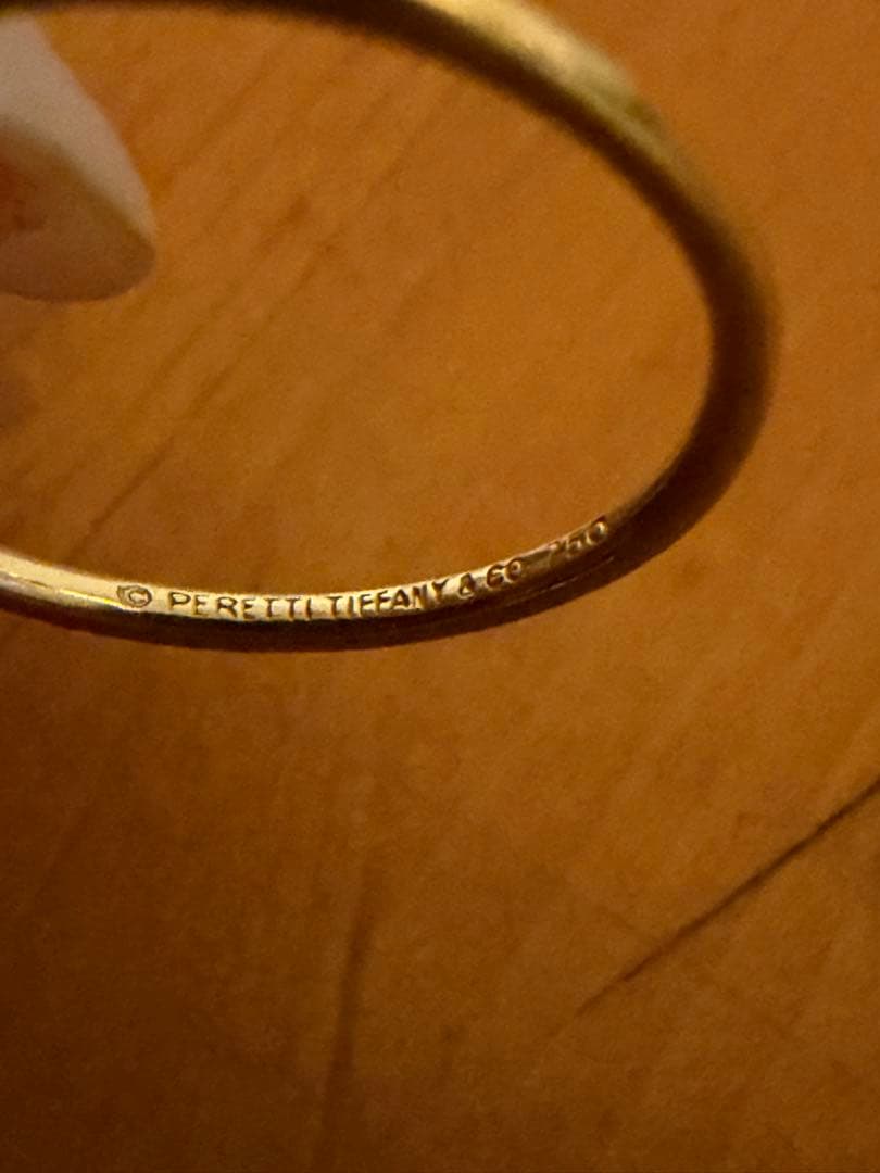 ティファニー　ティアドロップ　K18