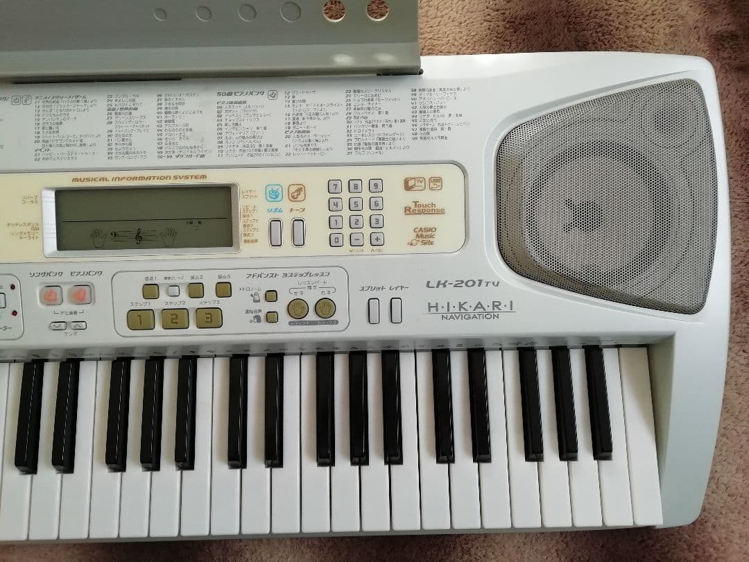 CASIO 電子ピアノ スタンド付 動作確認済 LK−201tv