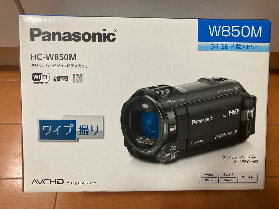 【美品、動作確認済み】高性能ビデオカメラ パナソニック HC-W850M-W
