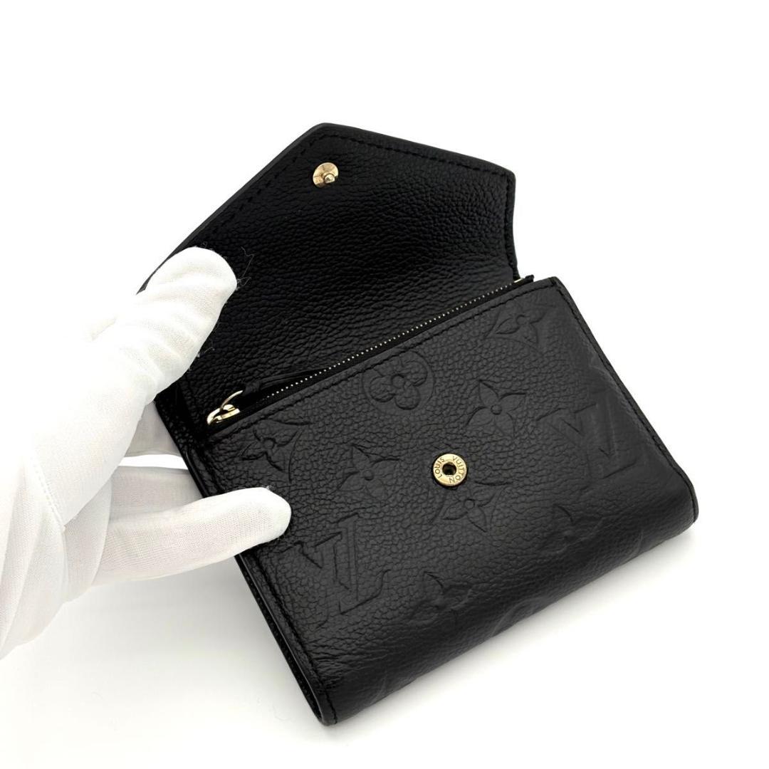 ルイヴィトン 折財布 モノグラム アンプラント ヴィクトリーヌ 黒 1991