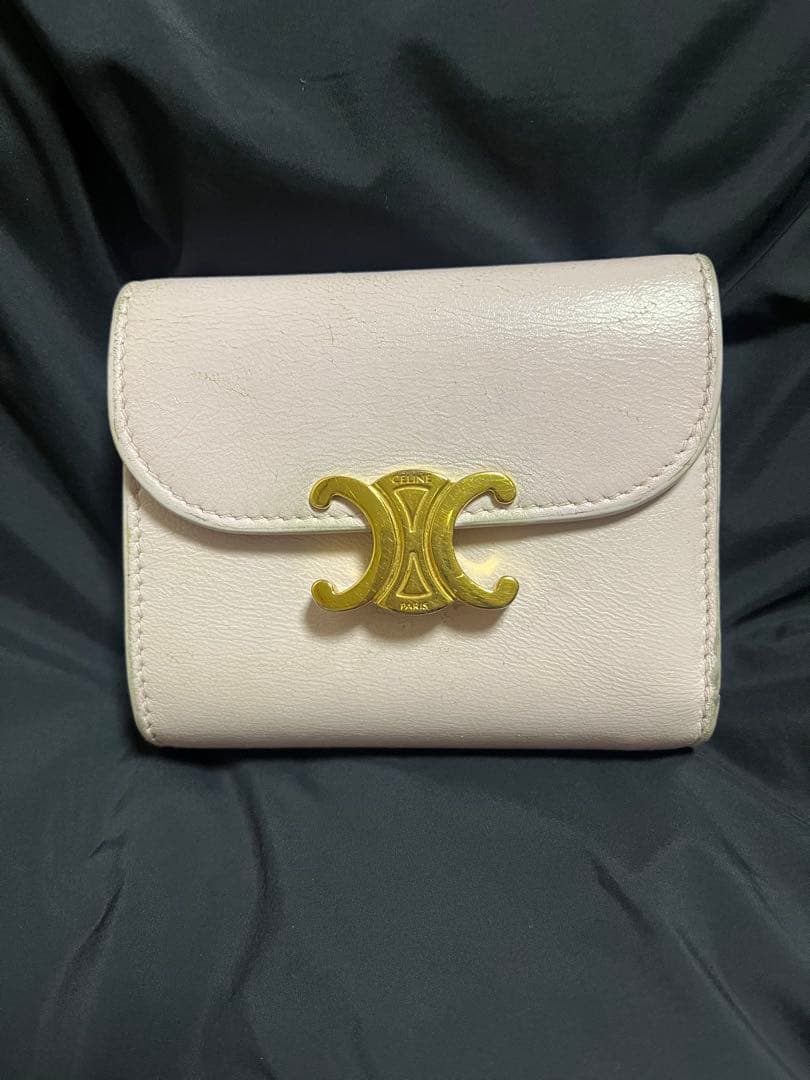 CELINE スモールフラップウォレット　トリオンフ　三つ折り財布