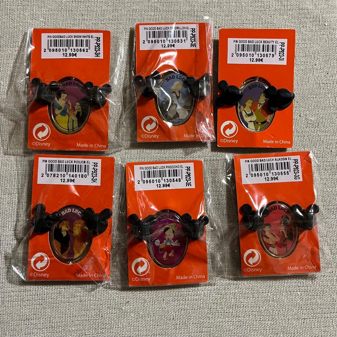 パリディズニー LE600 Good luck Bad luck ピンバッジ
