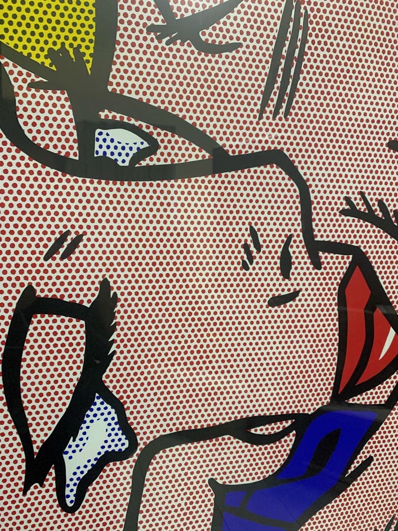 ロイ・リキテンスタイン キス Kiss V 1964 シルクスクリーン額装