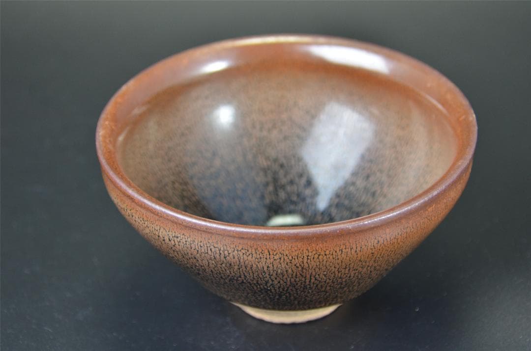 宋代　油滴天目　建窯兔毫窯変天目茶碗/中国古玩・唐物・曜変天目・禾目天目　茶道具