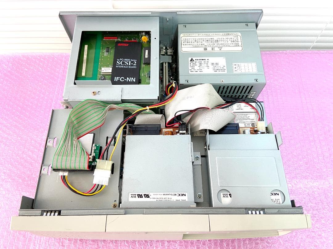 良品！ NEC PC-9801BX4/U2 MS-DOS 3.5インチFDD*2