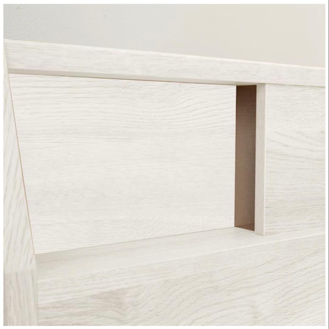 シングルベッドフレーム(アザン3 浅型/WW) LED照明付き