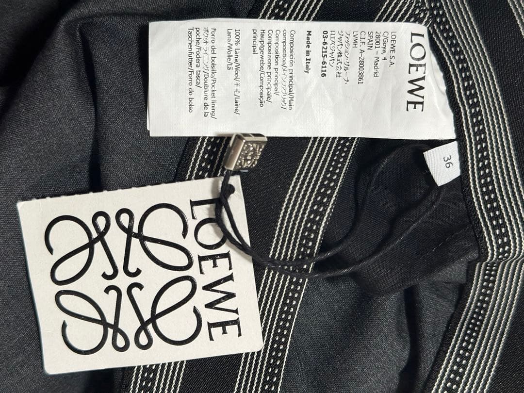 美品　ロエベ　春夏　スカート　アシンメトリー　膝下丈　グレー