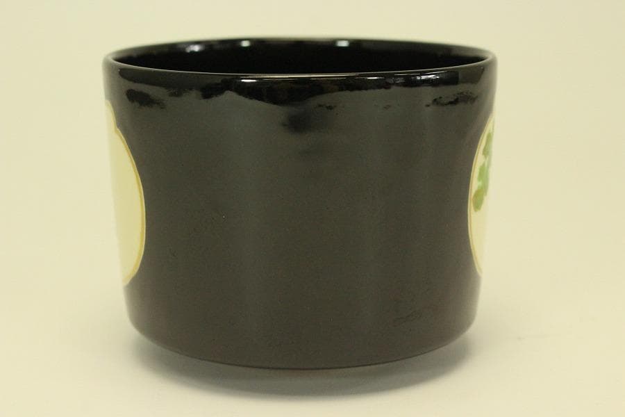 茶道具 福鼡之絵 茶碗 粟田焼 佳山 木箱付(メ1393)