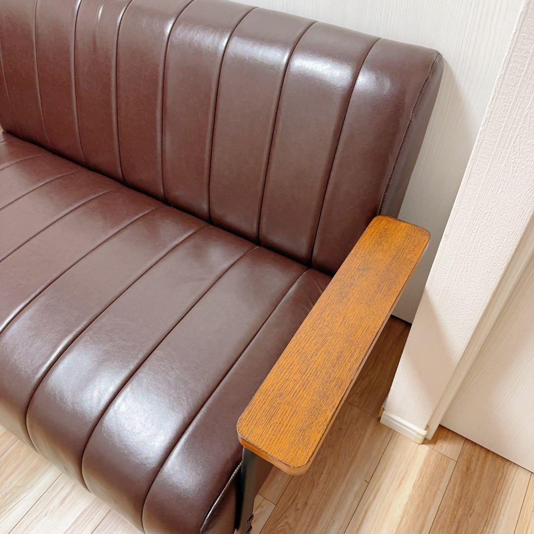 ニトリ　2人掛けソファ 合皮タイプ（直接引き取り限定）