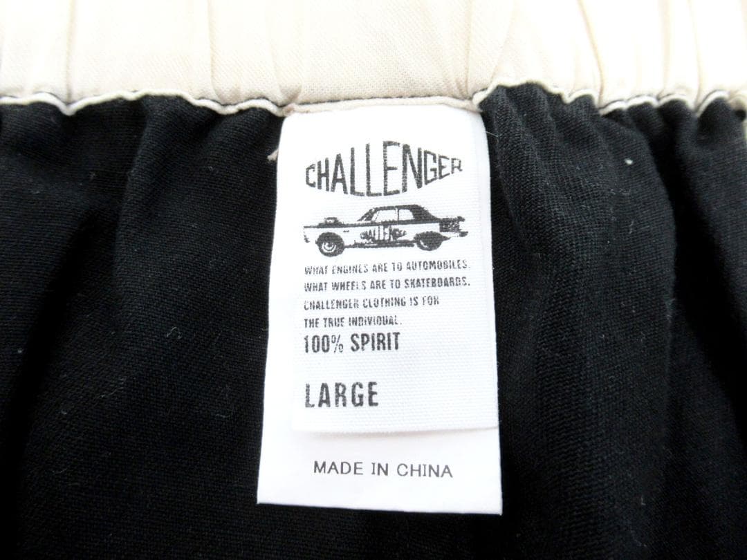【チャレンジャー】チャレンジャー　ブラック　チノイージーパンツ　Lサイズ