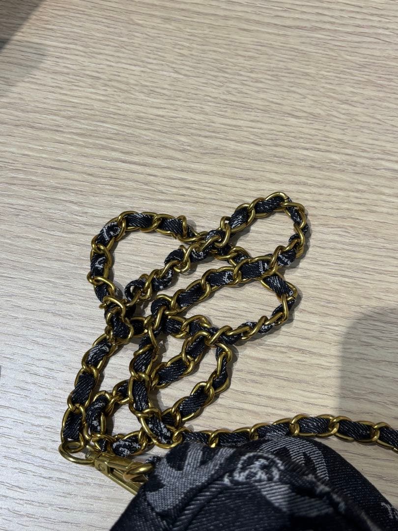 H*ぶ出品　シャネル　CHANEL デニムショルダーバッグ 未使用　ノベ