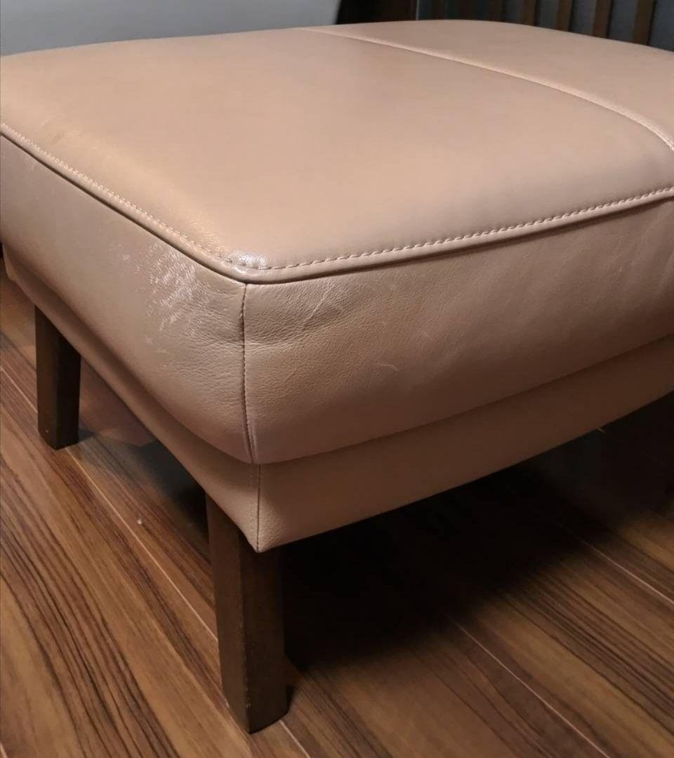 ★可愛いわん様のオットマン★　カリモク　オットマン　　ZU バフ