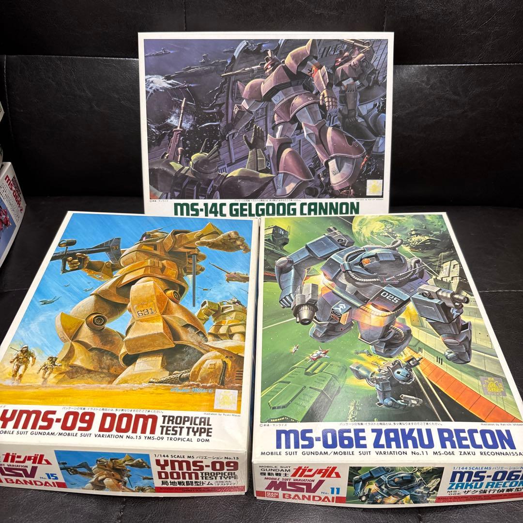 ガンプラセット 1/144 MSV 10点　旧キット+情景模型
