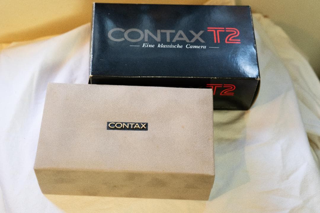 CONTAX T2 ケース 元箱 ストラップ 説明書 動作確認書 セット