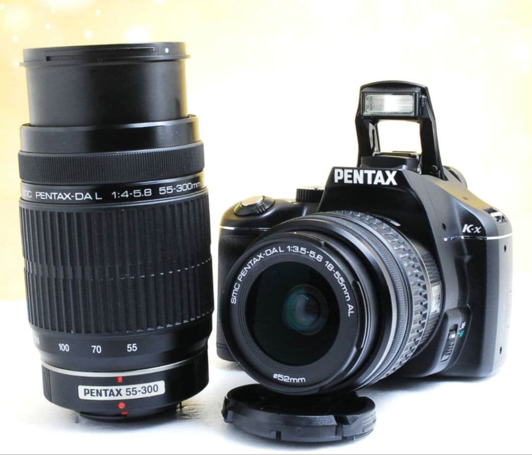 PENTAX K−X ダブルレンズ　一眼レフ　デビュー⚡️スマホ転送⚡️超望遠