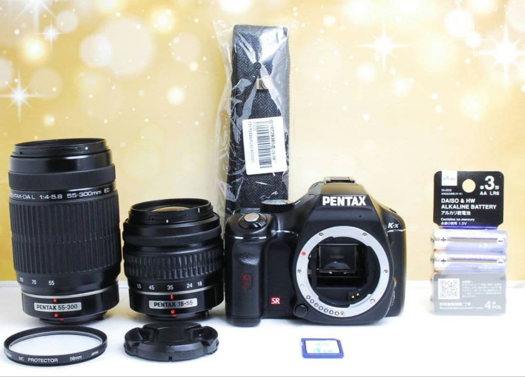 PENTAX K−X ダブルレンズ　一眼レフ　デビュー⚡️スマホ転送⚡️超望遠