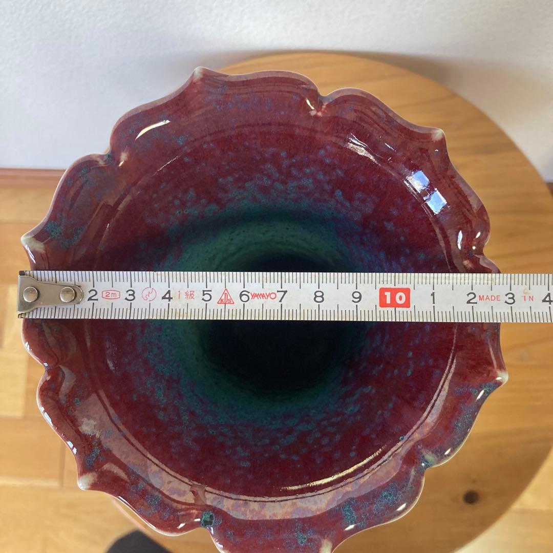 有田焼　四朗窯　紫筒花瓶