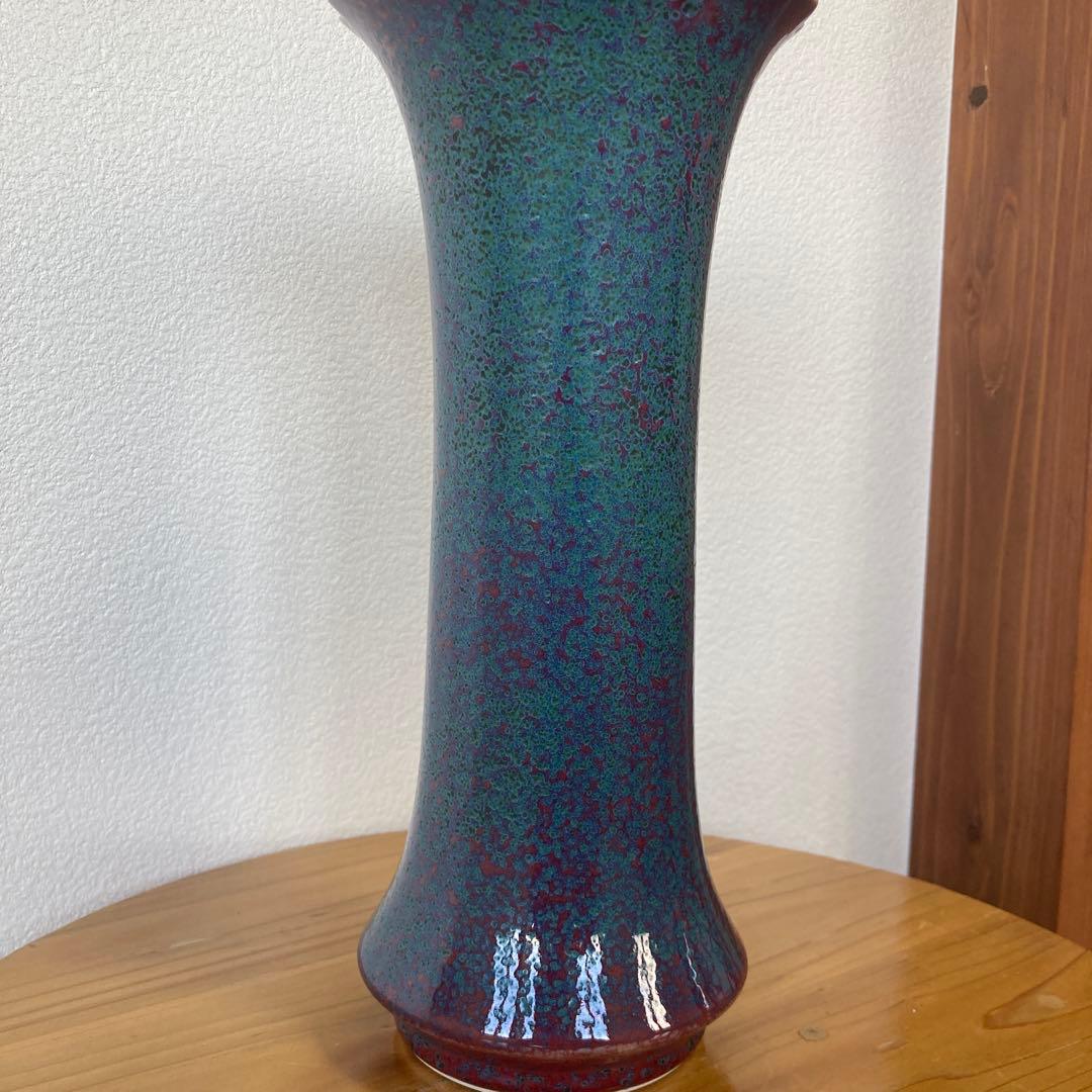 有田焼　四朗窯　紫筒花瓶