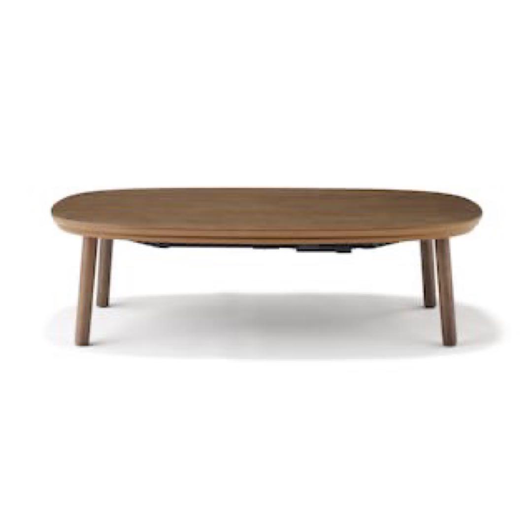 無印良品 こたつにもなるローテーブル ダークブラウン 大