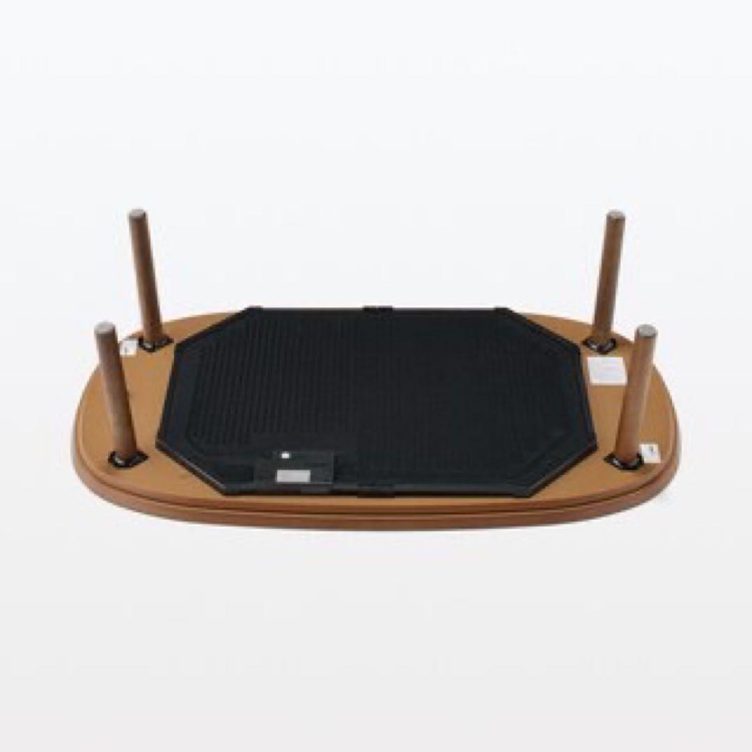 無印良品 こたつにもなるローテーブル ダークブラウン 大