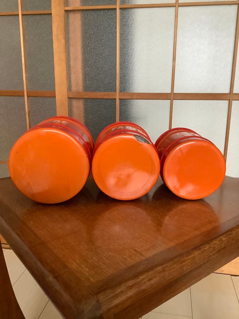 フランス　アンティーク　ホーロー　キャニスターセット　⑤