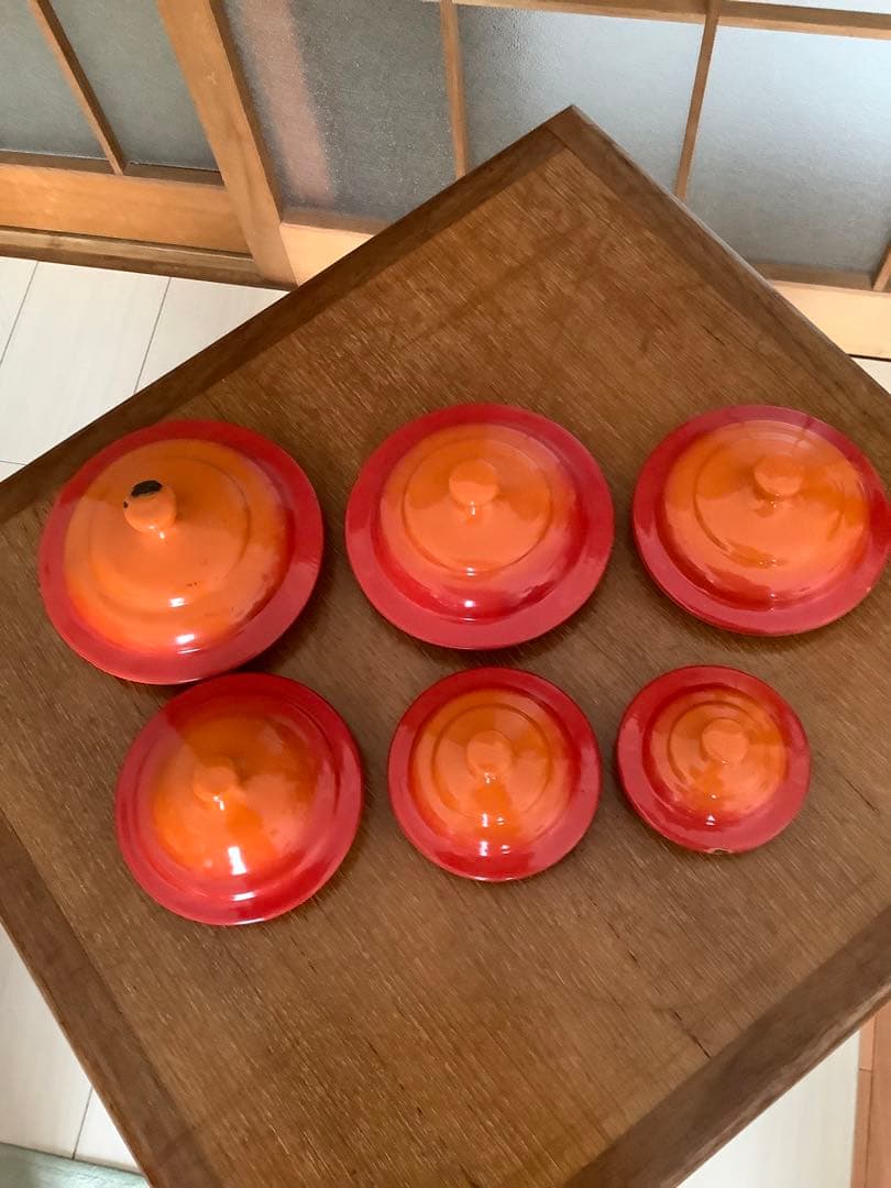 フランス　アンティーク　ホーロー　キャニスターセット　⑤