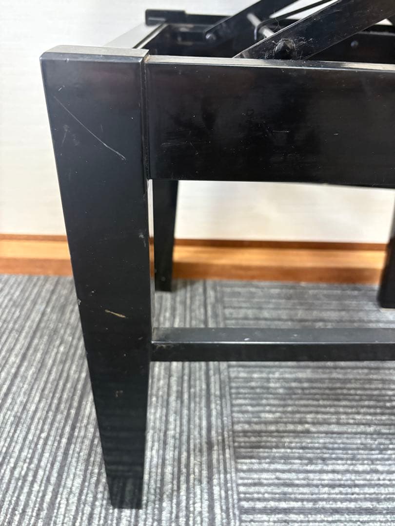 背付き高低自在ピアノ椅子